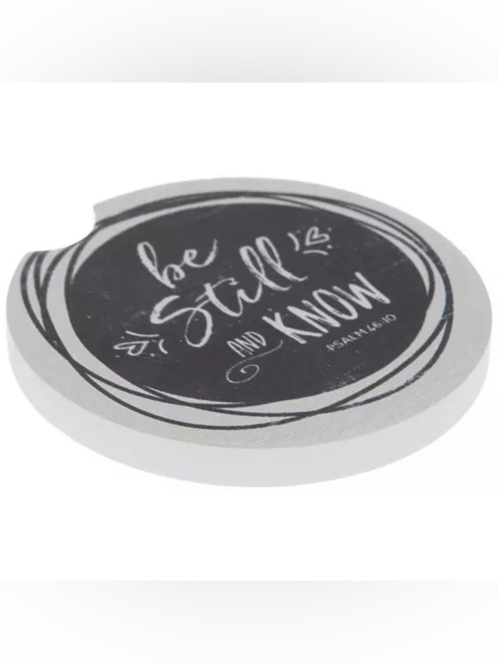 (2) Psalm 46:10 Car Coaster